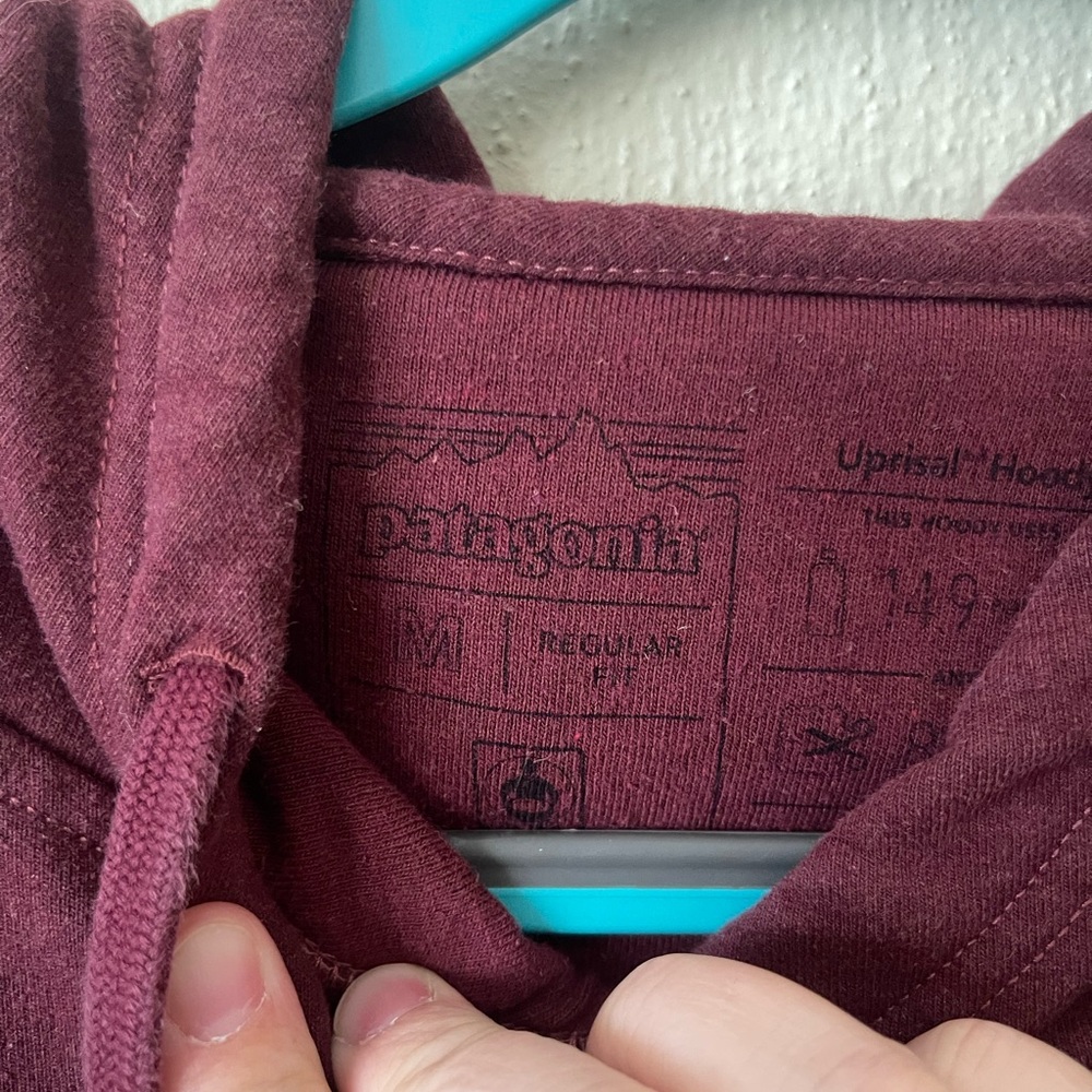 Patagonia Burgundy Hoodie - Picture 7 of 9